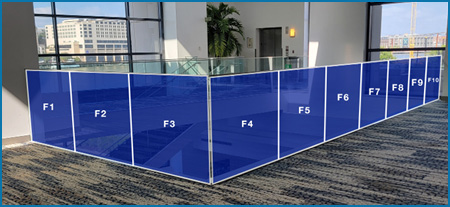 Georgia International Gallery Glass Banister (F)